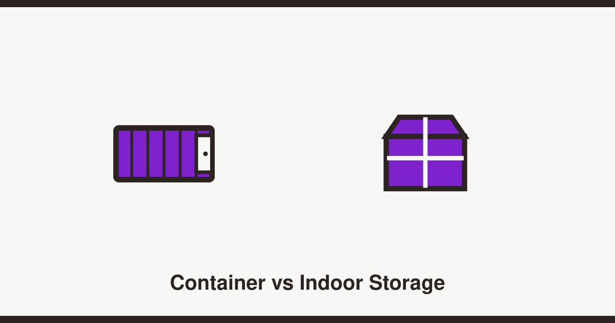 Container storage vs indoor self storage: which is right for you?